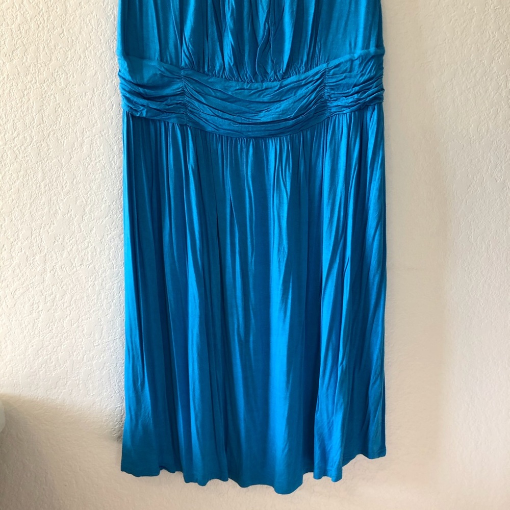 AGB Bright Sky Blue Scoop Neck Sleeveless Dress 2X - Picture 4 of 9
